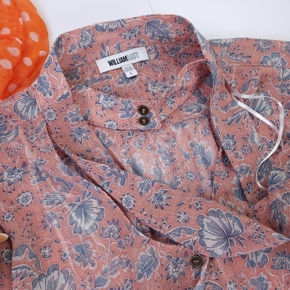 William Rast Boho Floral Top Sz L - Picture 14 of 16